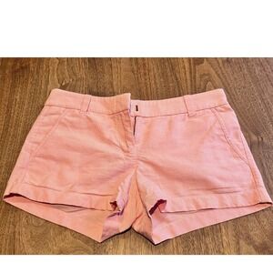 J.Crew Pink Chino Shorts Womens Size 2 Mid Rise Summer Casual Preppy